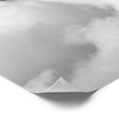 Dramatische Wolken (B&W) Poster (Ecke)