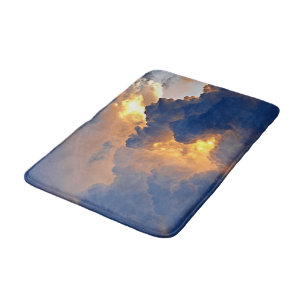 Dramatische Wolkenbildung Badematte