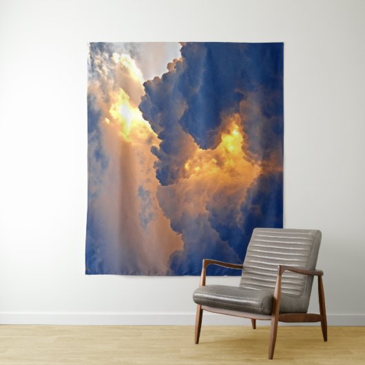 Dramatische Wolkenbildung Wandteppich (Beispiel)