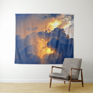Dramatische Wolkenbildung Wandteppich