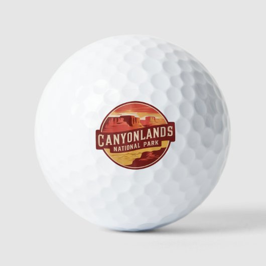 Dramatische Wüste des Canyonlands-Nationalparks Golfball (Vorderseite)