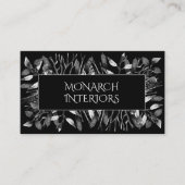 Dramatischer Blätter-Designer Visitenkarte (Vorderseite)