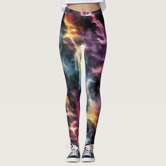 Dramatischer Blitz Leggings (Vorderseite)