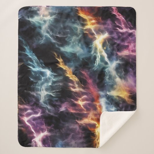 Dramatischer Blitz Sherpadecke (Vorderseite)