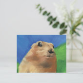 Dramatischer Chipmunk Postkarte (Stehend Vorderseite)