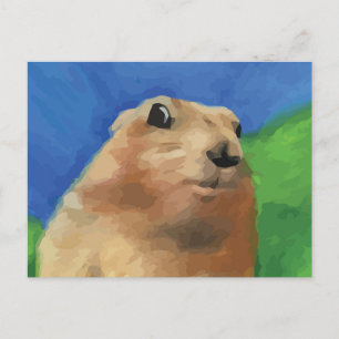 Dramatischer Chipmunk Postkarte