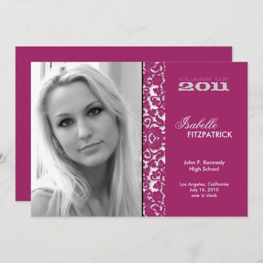 Dramatischer Damaskus-Ankündigung 2011 zum Abschlu Ankündigung (Vorne/Hinten)