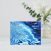 Dramatischer, eingefrorener Blue Stormy Sky Postkarte (Stehend Vorderseite)