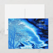 Dramatischer, eingefrorener Blue Stormy Sky Postkarte (Vorne/Hinten)