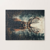 Dramatischer Elch im Wald Puzzle (Horizontal)