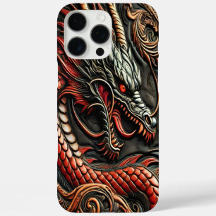 Dramatischer fetter roter Drache iPhone 16 Pro Max Hülle