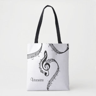 Dramatischer G-Schlüssel Tasche