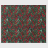 Dramatischer gotischer roter und grüner Glitter-We Geschenkpapier (Flach)