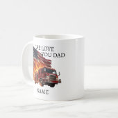 Dramatischer-Held-Feuerwehrmann-Mug mit individuel Kaffeetasse (Vorderseite Links)