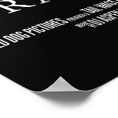 "Dramatischer Hund" Imitate Filmplakat Poster (Ecke)