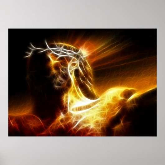 Dramatischer Jesus Crucifixe Poster (Vorne)
