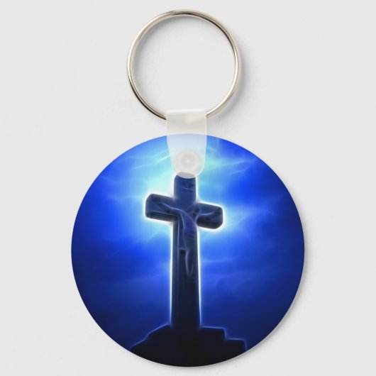 Dramatischer Jesus Crucifixe Schlüsselanhänger (Vorderseite)