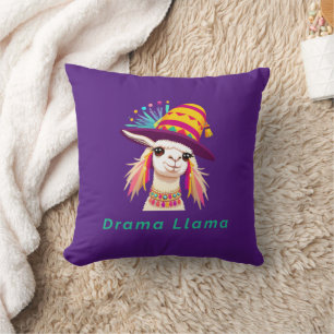 Dramatischer Lama Lustiges Tier Kissen
