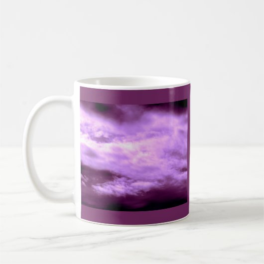 Dramatischer Lila Himmel Kaffeetasse (Links)