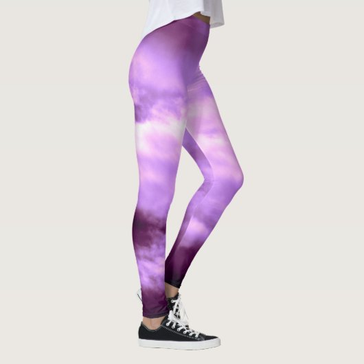 Dramatischer Lila Himmel Leggings (Rechts)