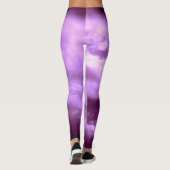 Dramatischer Lila Himmel Leggings (Rückseite)