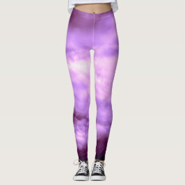 Dramatischer Lila Himmel Leggings
