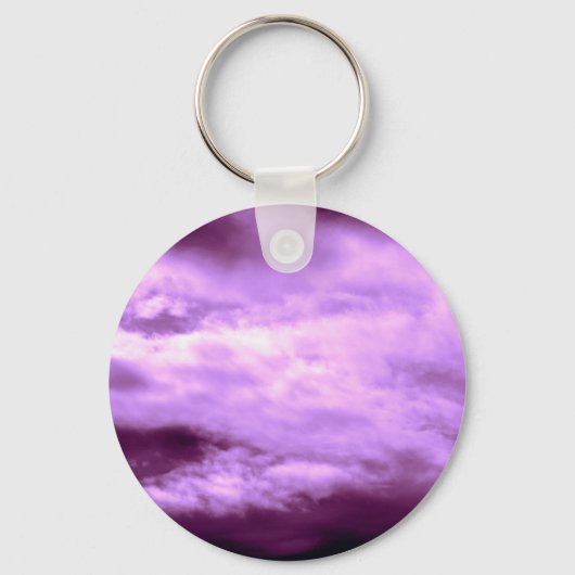 Dramatischer Lila Himmel Schlüsselanhänger (Vorderseite)