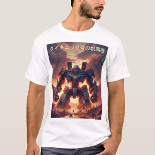Dramatischer Mecha-Stillstand - Futuristische Tech T-Shirt