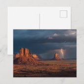 Dramatischer Monumentalblitz Postkarte (Vorne/Hinten)