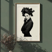 Dramatischer MultifunktionsHat: Elegantes Modeport Poster