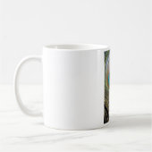 Dramatischer Pfauenfuather Kaffeetasse (Links)