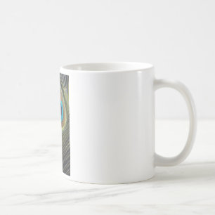 Dramatischer Pfauenfuather Kaffeetasse
