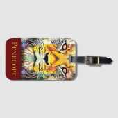 Dramatischer Pop Lion Wildlife Gepäckanhänger (Vorderseite (Horizontal))