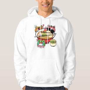 Dramatischer Ramen-Frosch - Kawaii Florale Teestun Hoodie