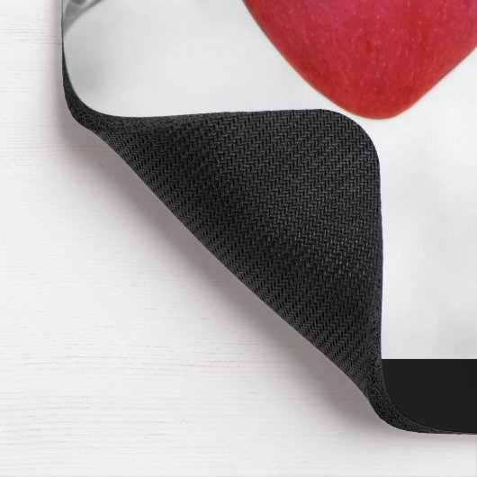 Dramatischer Red Heart Shape Apple Mousepad (Ecke)