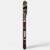 Dramatischer Roter Drache im komplexen Relief-Desi Case-Mate iPhone Hülle (Rückseite / Rechts)