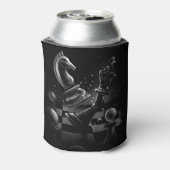 Dramatischer Schachkampf - Ritter gegen Pferd Dosenkühler (Kanne Rückseite)