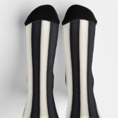 Dramatischer Schwarz-Weiß-Streifen Socken (Oben)