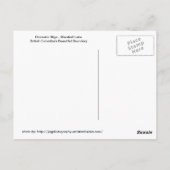 Dramatischer Skys Marshall-See Postkarte (Rückseite)