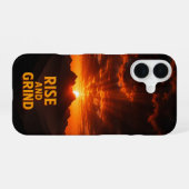 Dramatischer Sonnenaufgang 'Aufstieg und Windstoß' iPhone 16 Hülle (Rückseite (Horizontal))