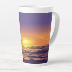 Dramatischer Sonnenuntergang Milchtasse