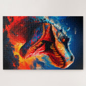 Dramatischer T-Rex-Schrei Puzzle (Horizontal)