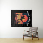 Dramatischer Western-Mittelsprung-Sonnenuntergang Wandteppich (Beispiel (Horizontal))