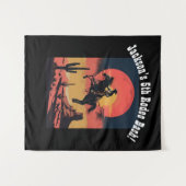 Dramatischer Western-Mittelsprung-Sonnenuntergang Wandteppich (Vorderseite (Horizontal))