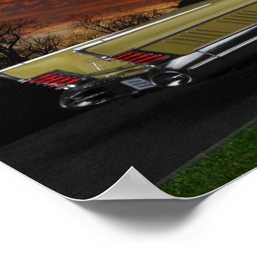 Dramatisches 1958 Buick-Cabrio-Poster Poster (Ecke)