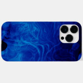 Dramatisches Abstraktes Muster Electric Blue Case-Mate iPhone Hülle (Rückseite (Horizontal))