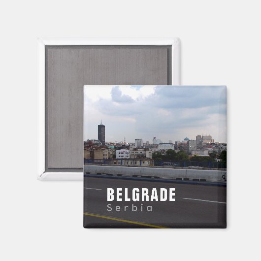 Dramatisches Belgrad, Serbien Magnet (Vorderseite/Rückseite)