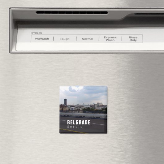 Dramatisches Belgrad, Serbien Magnet (In Situ (Geschirrspüler))