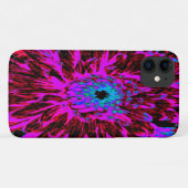 Dramatisches Crimson Red, Lila und Black Dahlia Case-Mate iPhone Hülle (Rückseite (Horizontal))