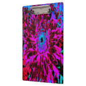 Dramatisches Crimson Red, Lila und Black Dahlia Klemmbrett (Links)